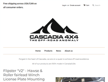 Tablet Screenshot of cascadia4x4.com